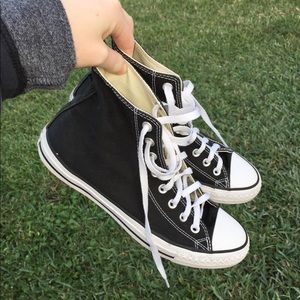 BLACK HIGHTOP CONVERSE
